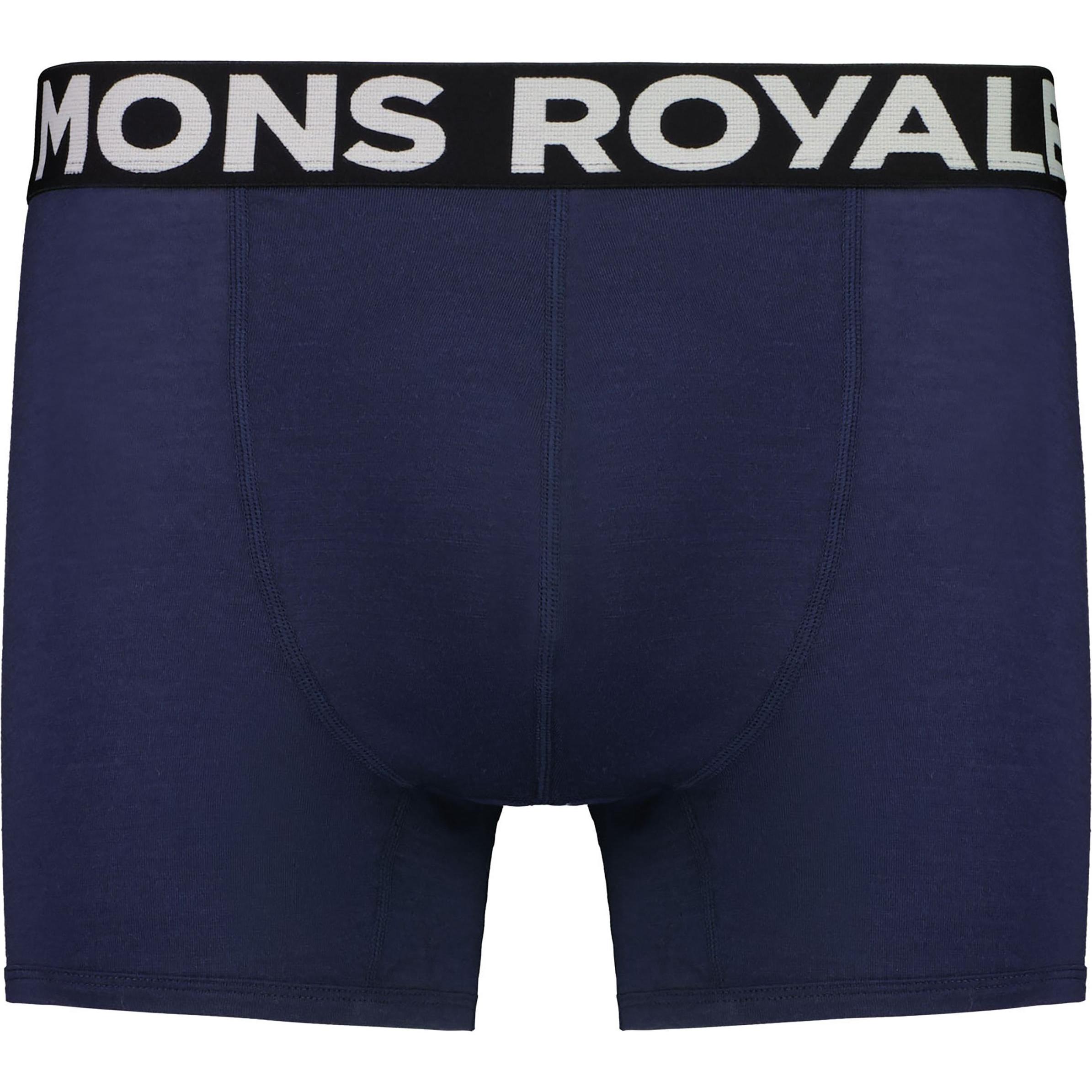Mons Royale, Herren, Funktionsunterhose, Hold 'em Shorty Boxer (M), Blau, M