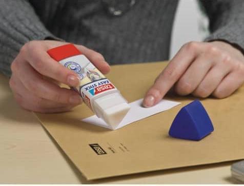 Actual product image tesa EASY STICK ecoLogo glue stick, triangular, odourless glue stick for paper / cardboard