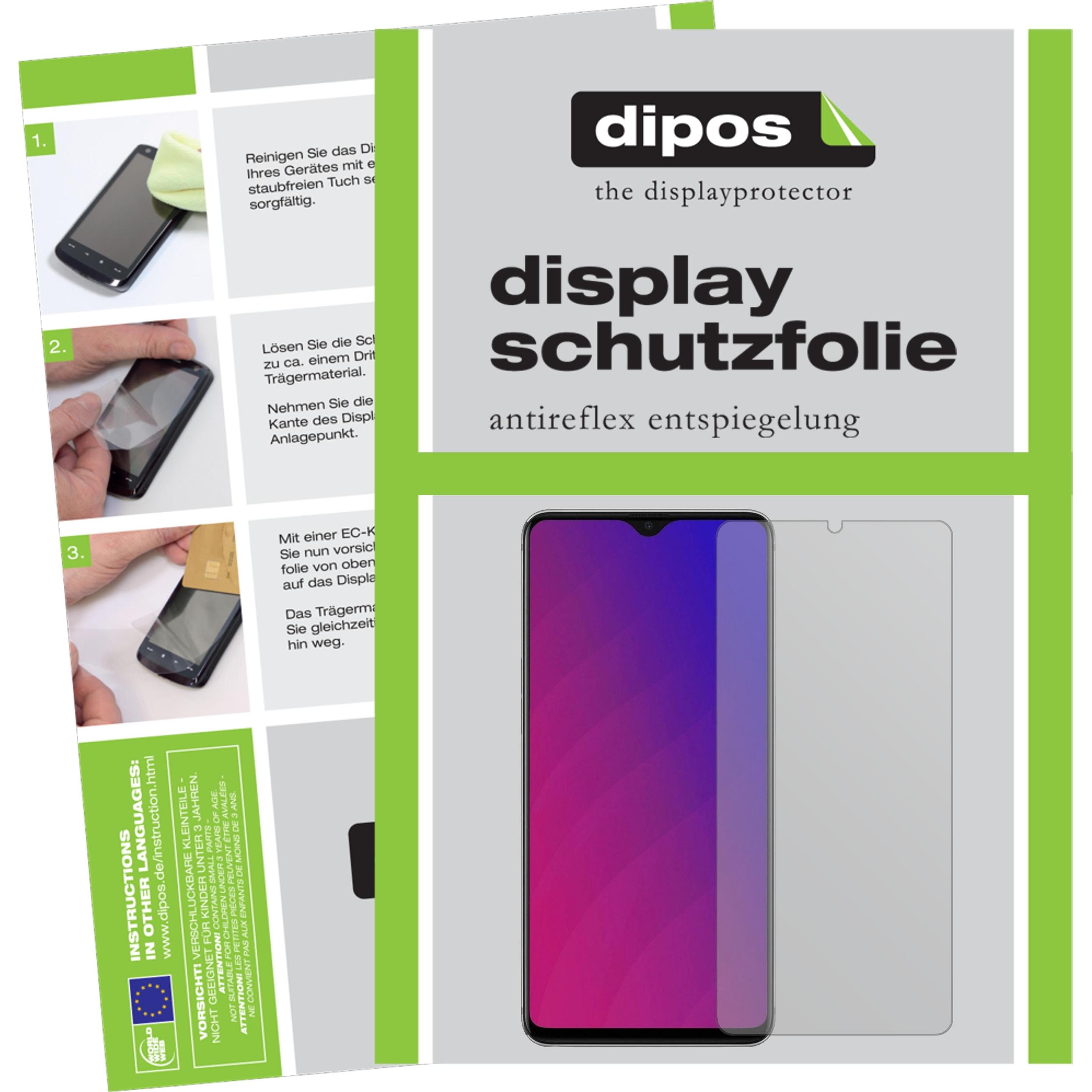 Dipos Displayschutzfolie Antireflex (1 Stück, Oppo F9), Smartphone Schutzfolie, Transparent