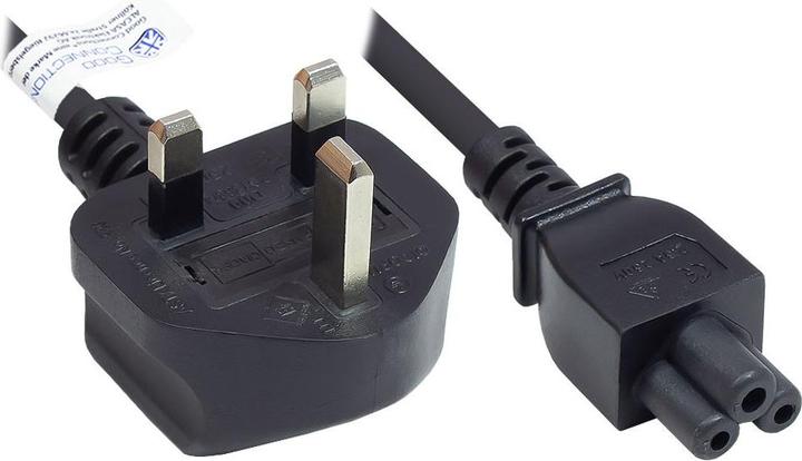 Produktbild Good Connections GC P7305-S018 Netzzuleitung m. UK Stecker Typ G an C5 Buchse ASTA 1.8 m (1.80 m)