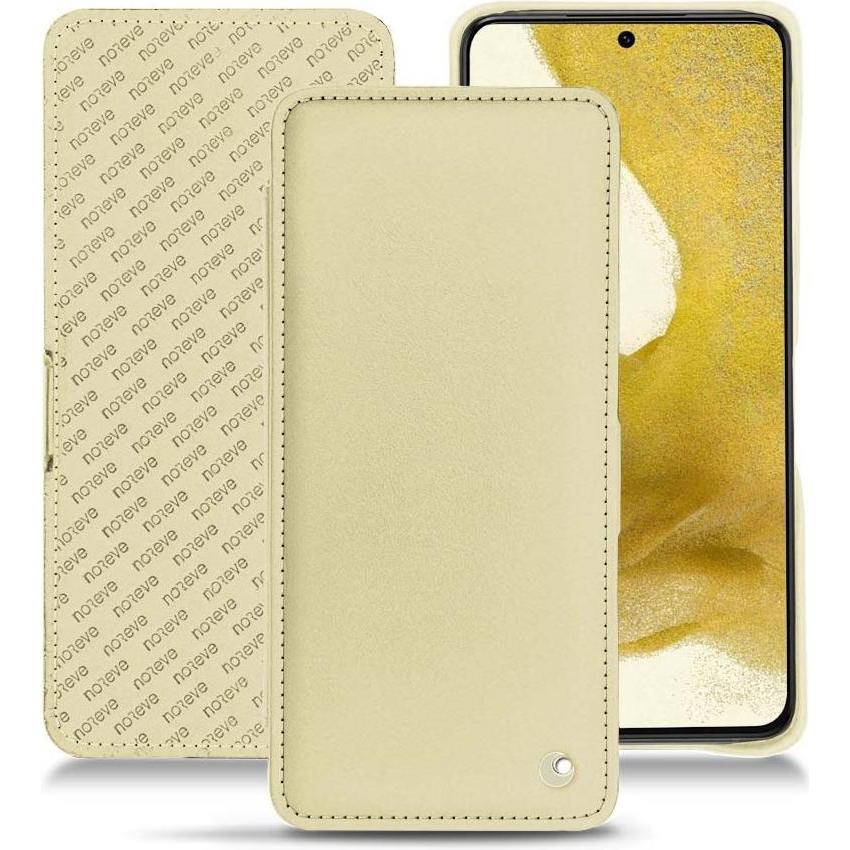 Noreve Lederschutzhülle horizontal (Samsung Galaxy S22), Smartphone Hülle, Beige