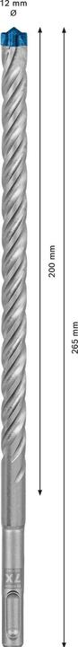 Produktbild Bosch Professional Zubehör EXPERT SDS plus-7X Hammerbohrer, 12 x 200 x 265 mm (12 Millimeter)