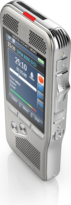 Philips DPM8300 Pocket Memo Integrator (ohne Software, Schiebeschalter) (4 GB)