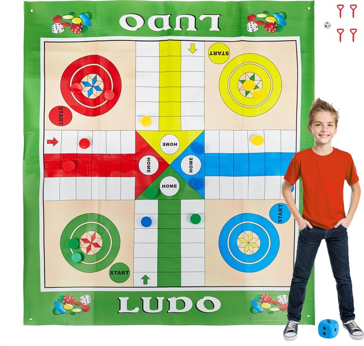 Actual product image Relaxdays Ludo (180 x 160 x 10 cm)