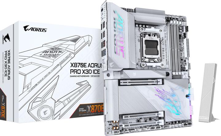 Gigabyte X870E AORUS PRO X3D ICE (AM5, AMD X870E, ATX)