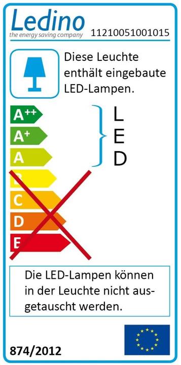 Label énergétique Ledino Luminaire encastré Holstein (350 lm)