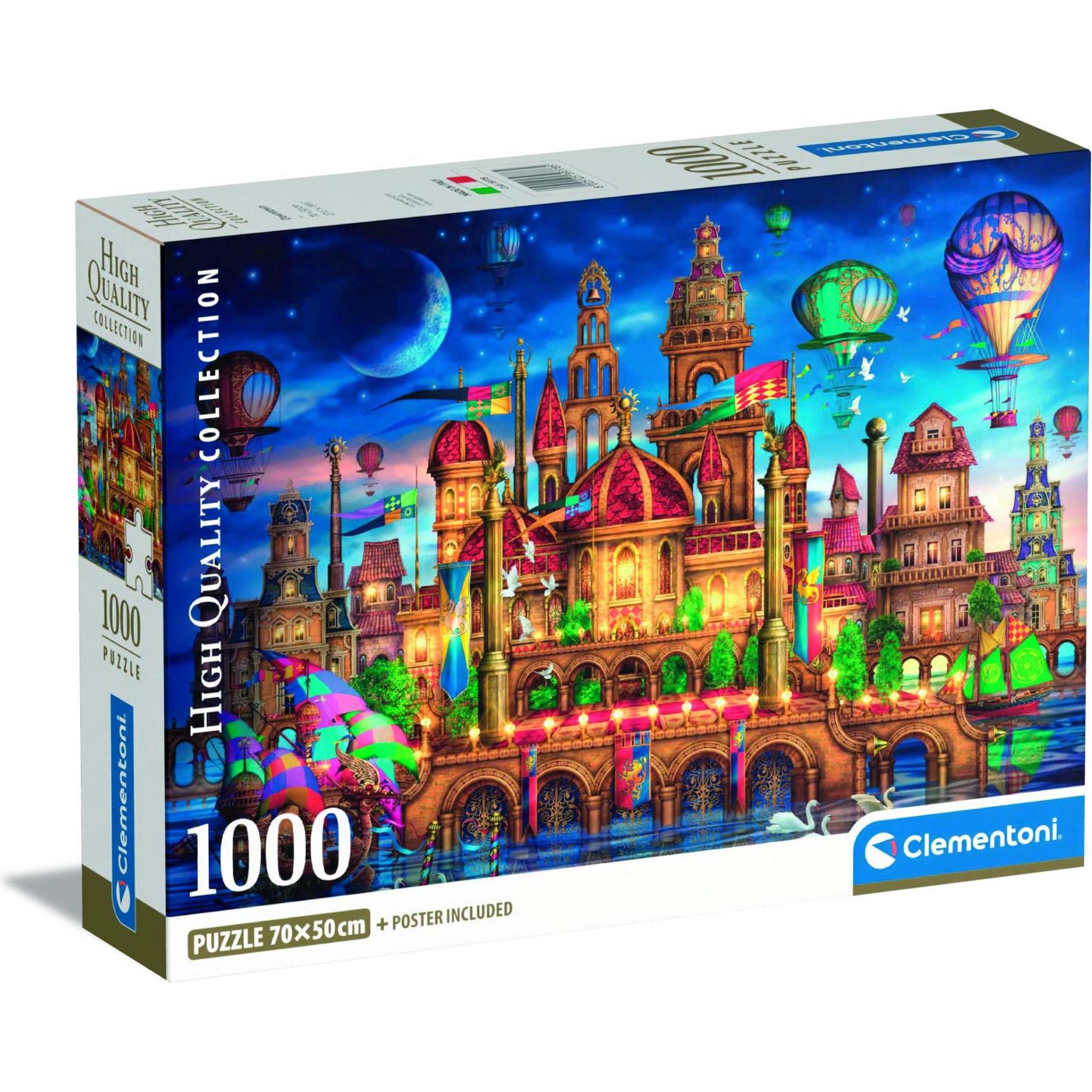 Clementoni Puzzle CLE puzzle 1000 Compact Downtown 39778 (1000 Teile)