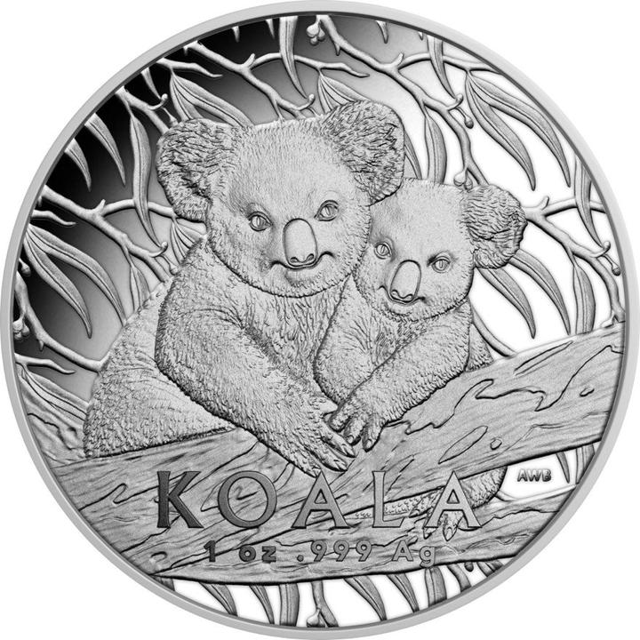 Immagine prodotto Royal Australian Mint Koala d'argento da 1 oz PP - Alto rilievo - RAM 2025 (1.00, 2025)