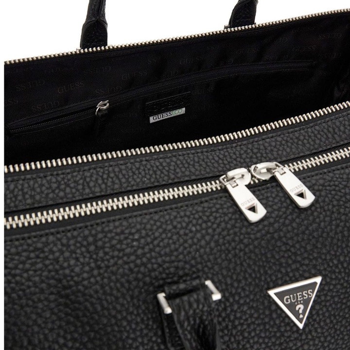 Produktbild Guess Torino - Duffle Bag, Schwarze Lederoptik (32 l)