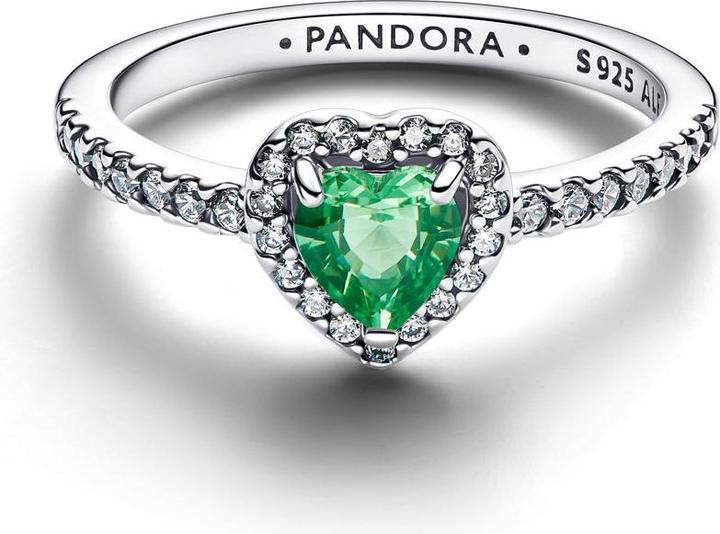 Produktbild Pandora Erhabenes Mintgrünes Herz Ring (60)