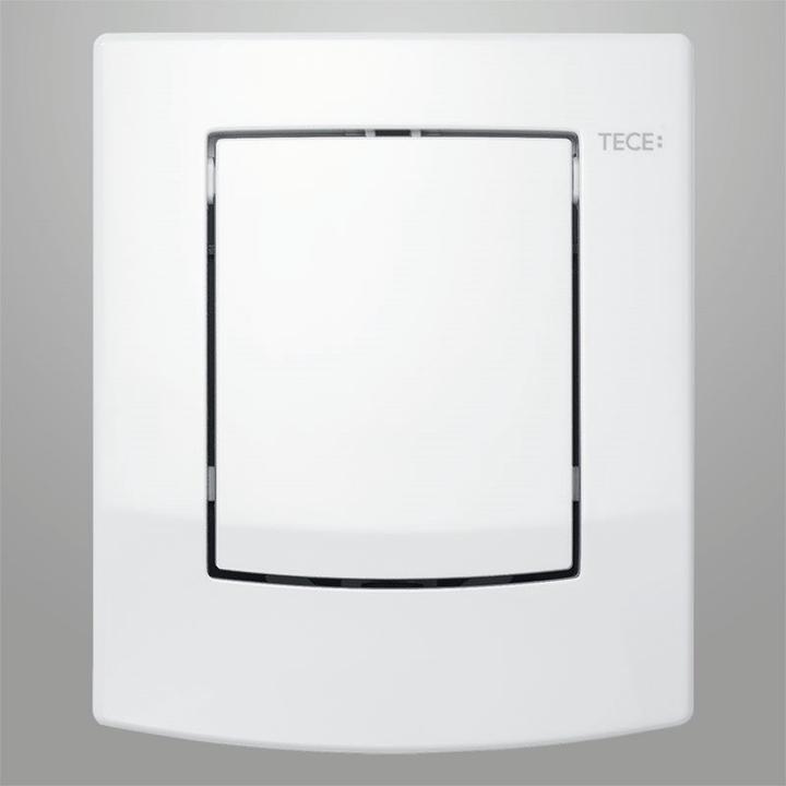 Produktbild TECE Urinal-Betätigungsplatte TECEambia weiss, mit Kartusche