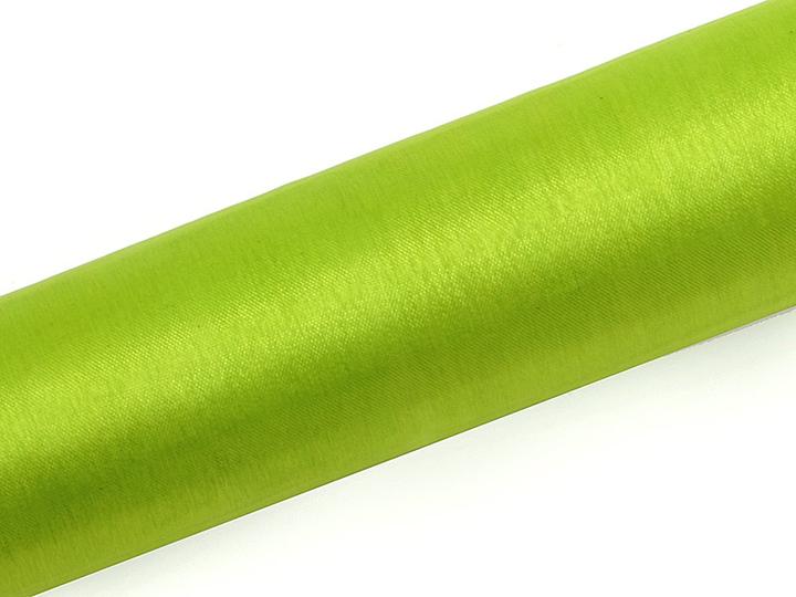 Produktbild Partydeco Organza Plain, light green, 0.16 x 9m (1 pc. / 9 lm)