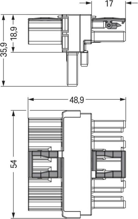 Produktbild Wago Netz-T-Verteiler Netz-Stecker