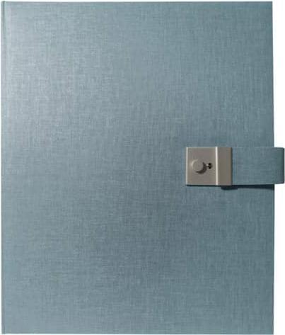 Goldbuch Dokumentenmappe Summertime blau-grau, 4-Ring-Mechanik (1 x)