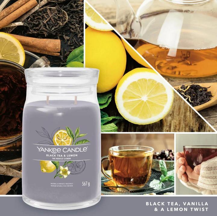 Productafbeelding Yankee Candle Duftkerze Black Tea & Lemon Signature Large Jar