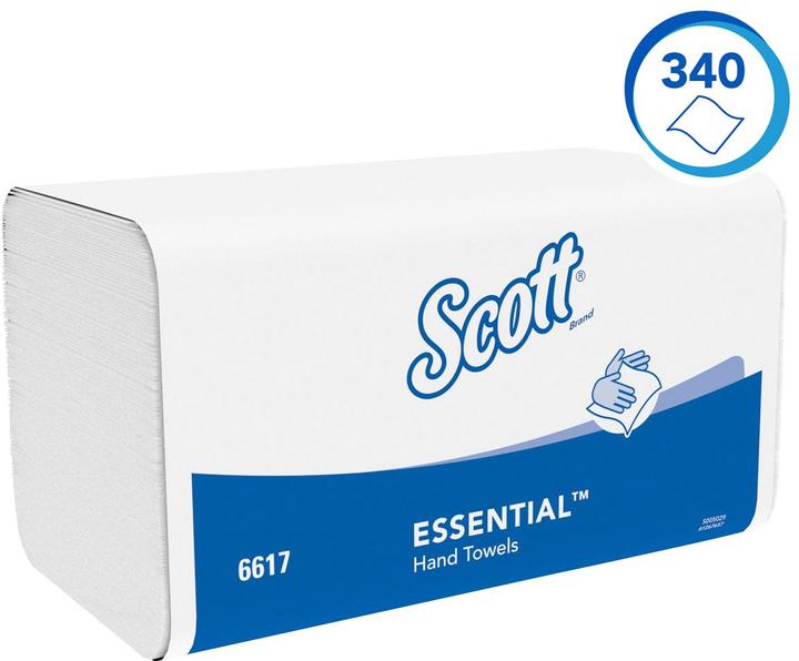 Productafbeelding Scott Handdoeken met interfold vouwen 1-laags wit (15 x)