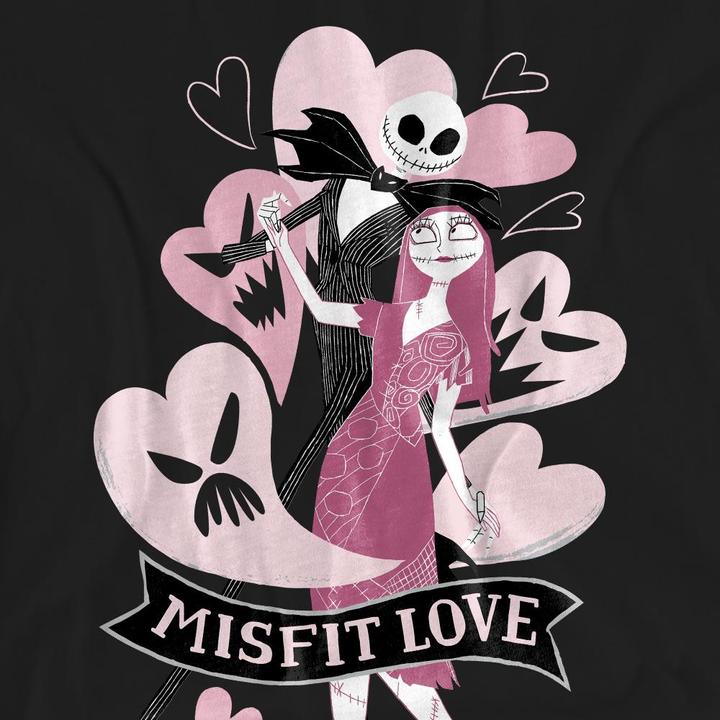Produktbild The Nightmare Before Christmas Misfit Love TShirt Valentinstag (M)