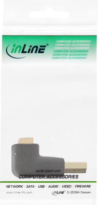 Image du produit InLine Adaptateur HDMI mâle/femelle coudé (HDMI)