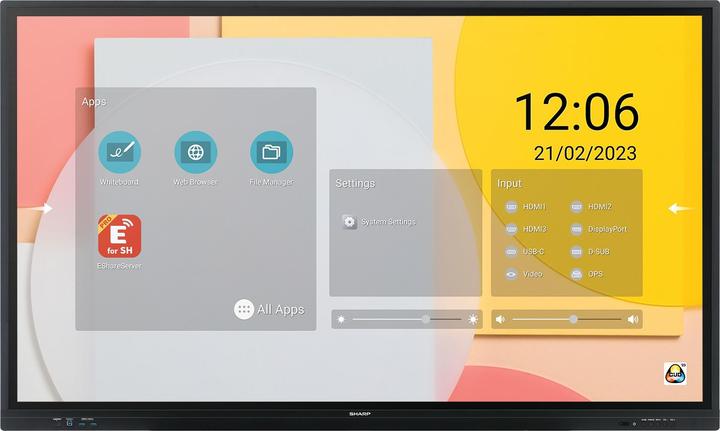 Produktbild NEC Sharp PN-LC652 Interactive Display 65", UHD, 350cd/m2 (3840 x 2160 Pixel, 65")
