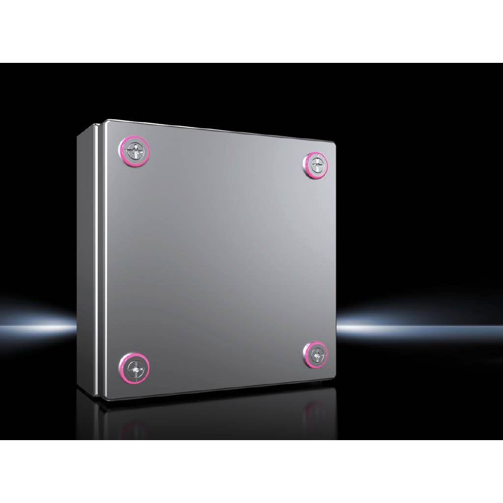 Rittal KX 1562.000 Installations-Gehäuse, Wand-Gehäuse 200 x 200 x 80 Edelstahl Edelstahl 1St. (Gehäuse), Elektronikzube...