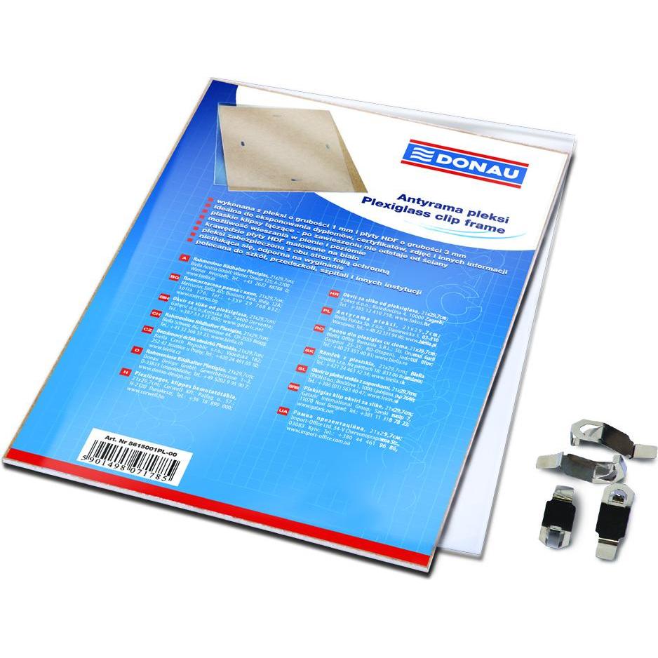 Donau, Cornice, Cornice a clip, plexiglass, 300x400mm