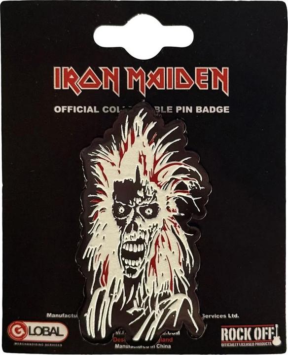 Actual product image Iron Maiden Pin Eddie Badge