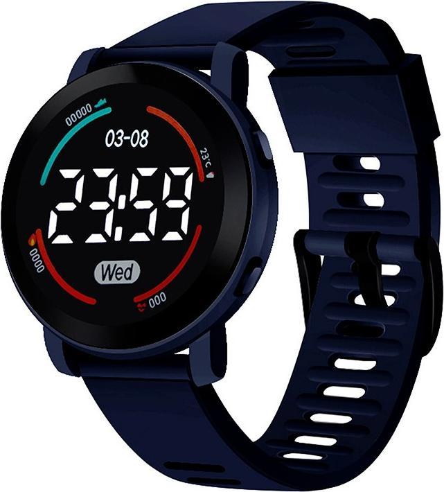 Produktbild Cbx M6 Sport LED-Digitaluhr mit Silikonarmband 12-Stunden-Anzeige Dunkelblau (40 mm)