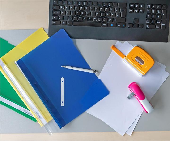 Actual product image Idena Schnellhefter PP extra stark blau DIN A4 (A4)