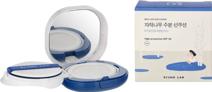 Image du produit Round Lab Birch Juice Sun Cushion (Crème solaire, SPF 50+, 15 ml, 15 g)