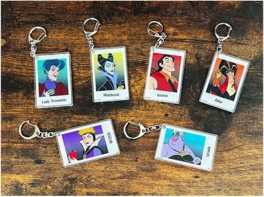 Actual product image Disney Maleficent acrylic key ring