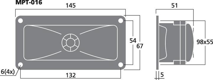 Actual product image Img Stage Line Piezo tweeter