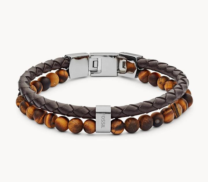 Produktbild Fossil Vintage Casual (19 cm, Edelstahl, Leder)