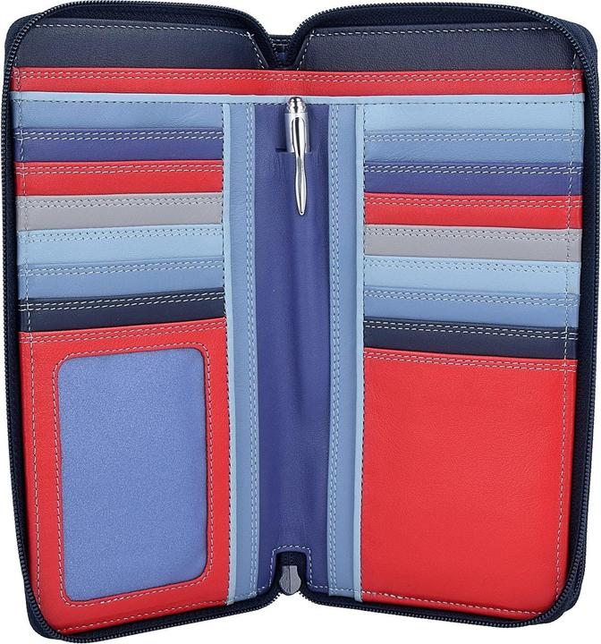 Actual product image Mywalit Large Double Zip Around Purse Wallet Leather 18 cm