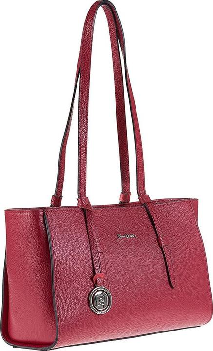 Actual product image Pierre Cardin Damen Handtasche Made In Italy - Modell Valeria Nova - 100% Leder - 42.0 X 21.5 X 12.5 Cm