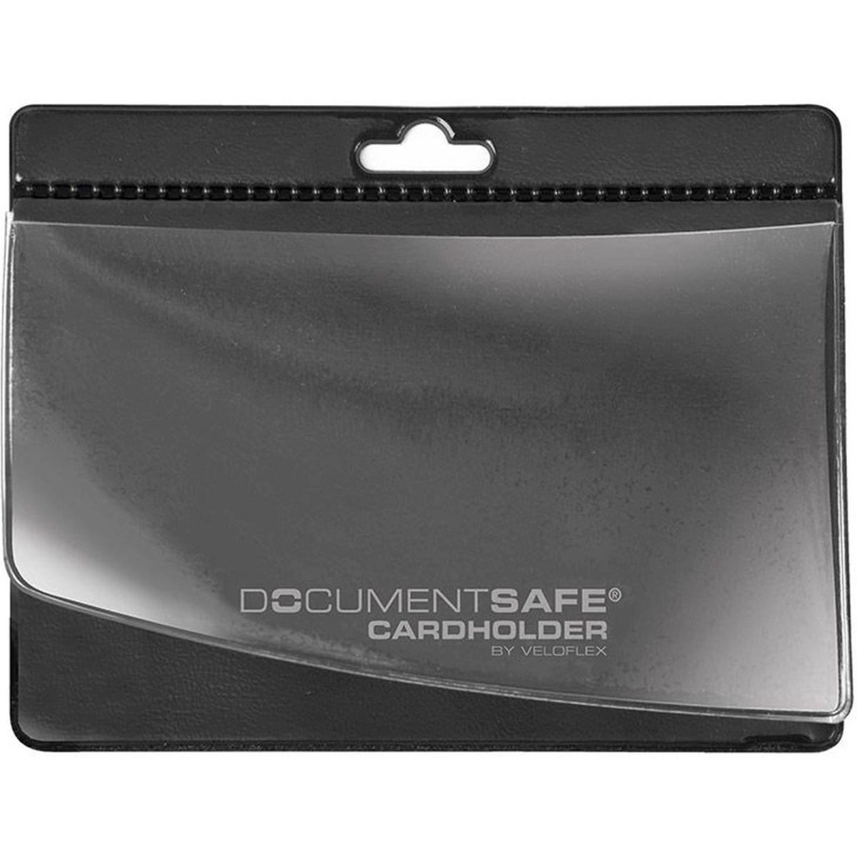 Veloflex, Mappe, Ausweishülle Document Safe Cardholder PVC Spezialfolie schwarz (1 x)