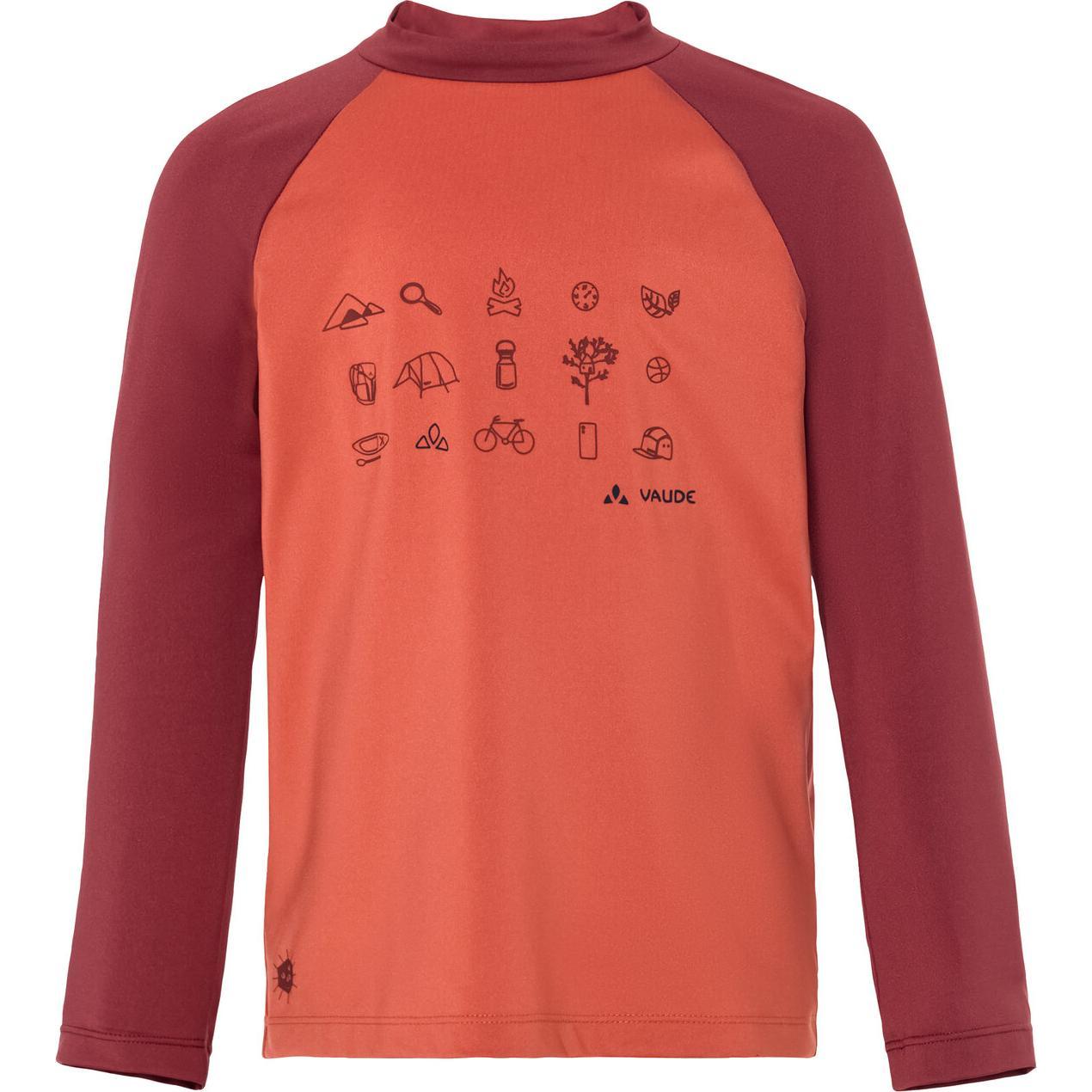 Vaude, Unisex, Funktionsshirt, Kid's Solaro L/S T-Shirt III (98), Rot, 98