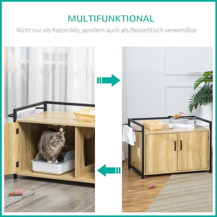 Immagine prodotto PawHut Lettiera per gatti (Lettiera per gatti chiusa)