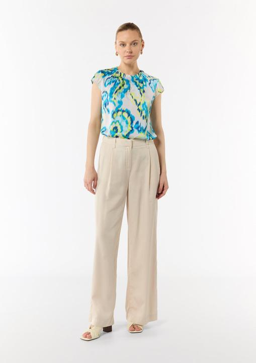 Immagine prodotto Comma Bluse Bedruckte Satinbluse mit Faltendetail (38)