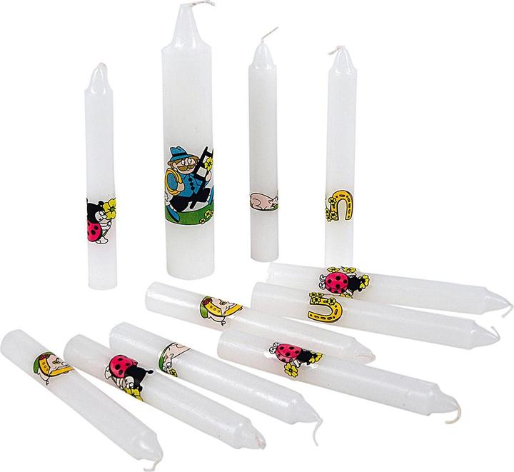 Tib Birthday candle with 1 life light 11pcs pack (11 x)