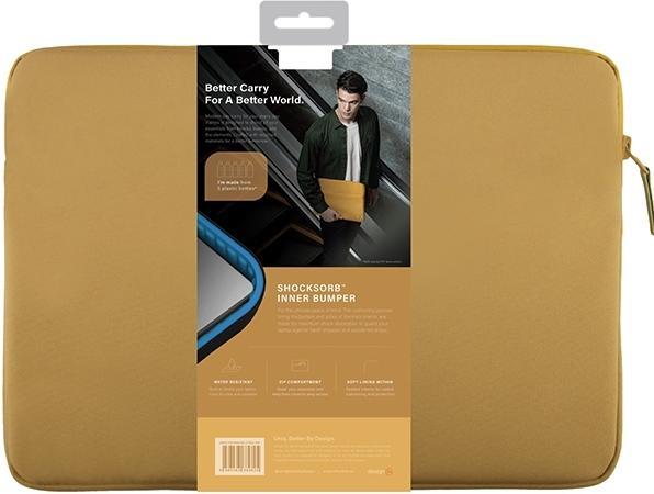 Produktbild Uniq etui Vienna laptop Sleeve 14" zółty/canary yellow Waterproof RPET (14")