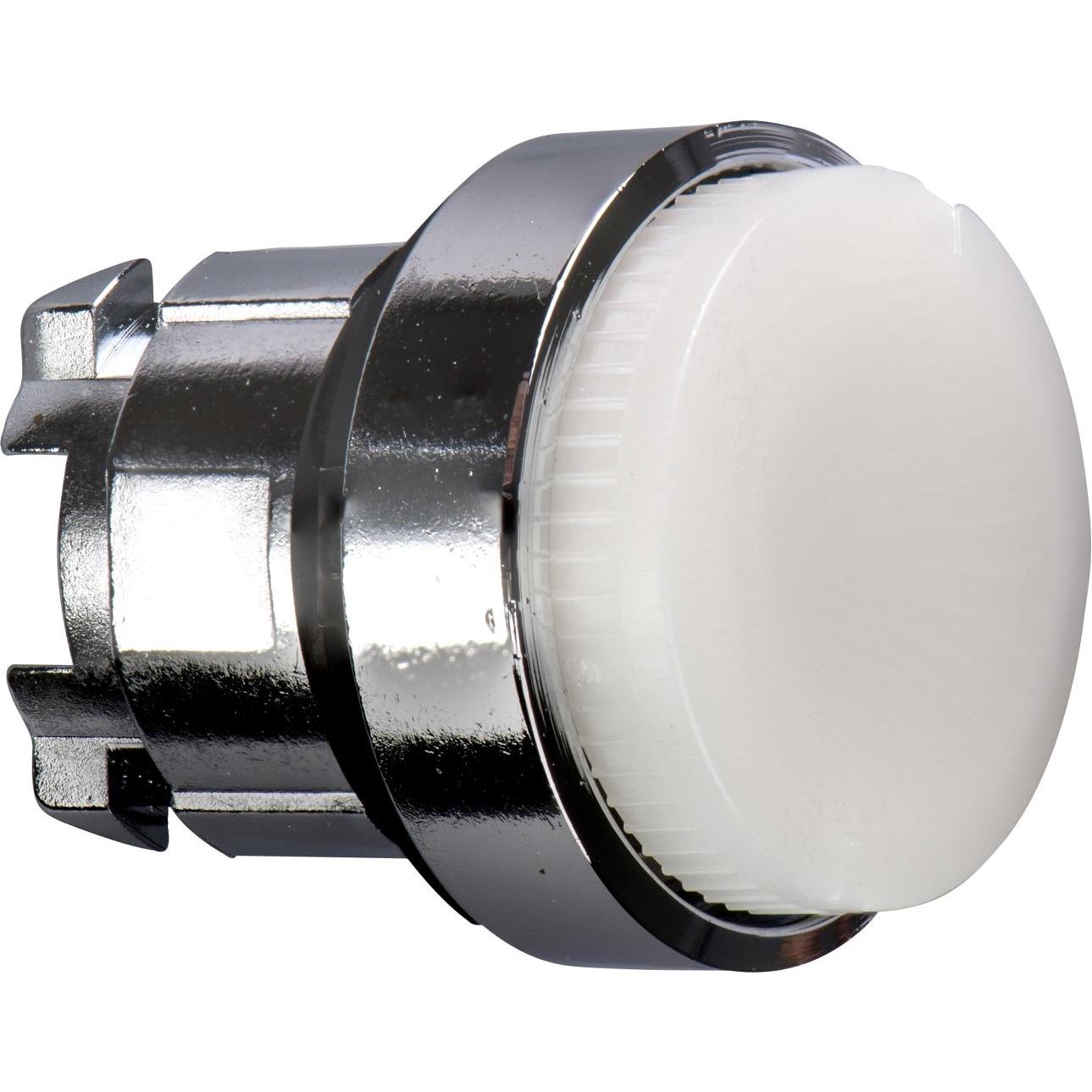 Schneider Electric Leuchtdrucktaster, Metall, Front, 22mm, ZB4BWCUST01, Taster + Schalter, Weiss