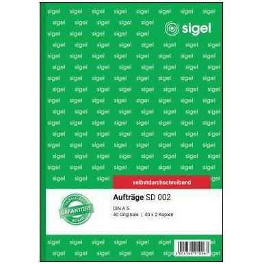 Sigel Auftragsformular Papierformat: DIN A5 selbstdurchschreibend: Ja (120x) (SD002)