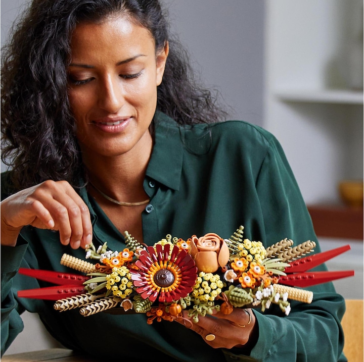 Actual product image LEGO Dried flower arrangement (10314, LEGO Icons, LEGO Botanical)
