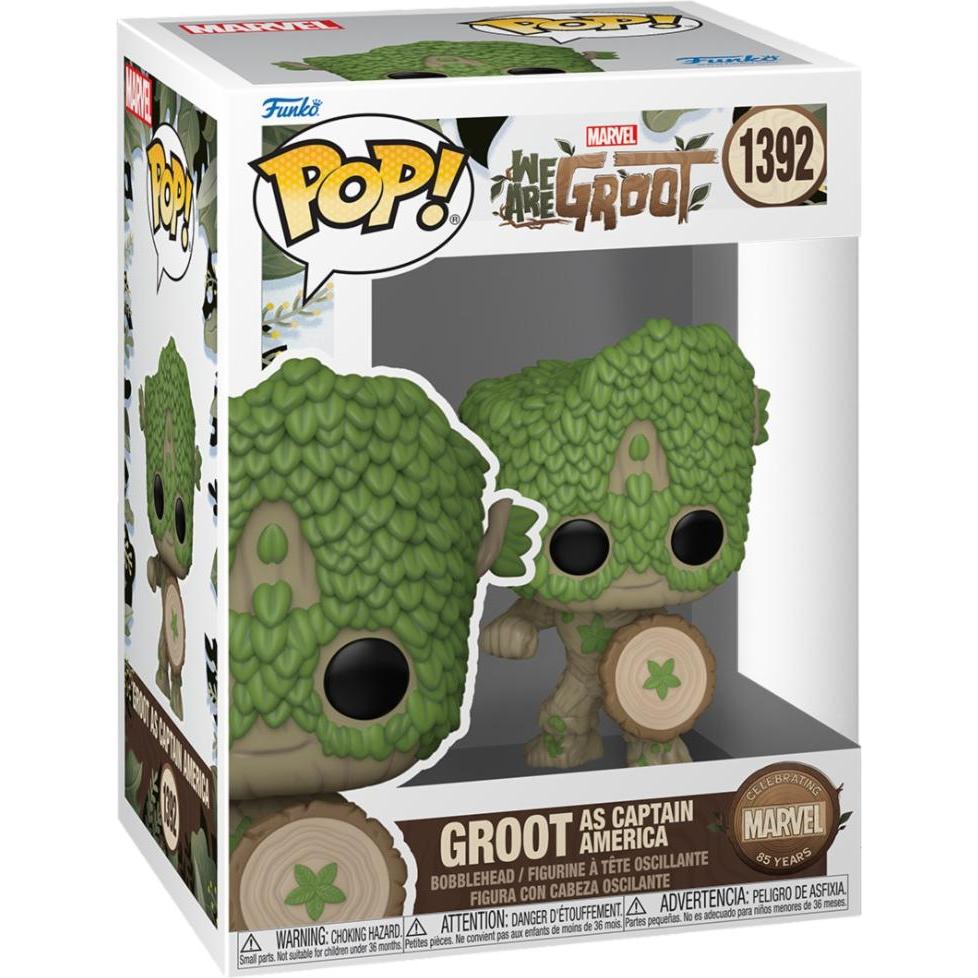 Thumbnail - Funko Marvel We Are Groot - Groot as Captain America