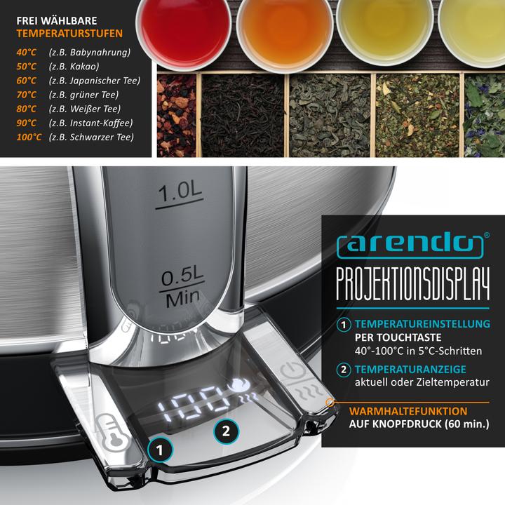 Actual product image Arendo Kettle (1.70 l)