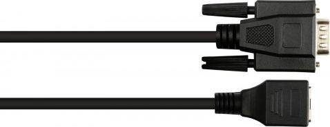 Actual product image Good Connections GC 4945-MF Adapter cable RJ45 socket> D-Sub 9-pin. plug black 0.1 (0.10 m)