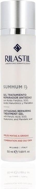 Rilastil Summum Rx Anti-Aging Repair Gel with Folic Acid, Hyaluronic Acid and Almond Acid for Mixed and Oily (50 ml)
