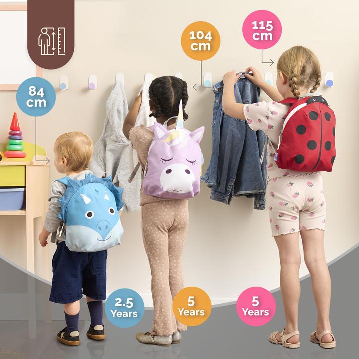 Immagine prodotto Only-Bags.Store Kinderrucksack mit Brustgurt Kindergartenrucksack