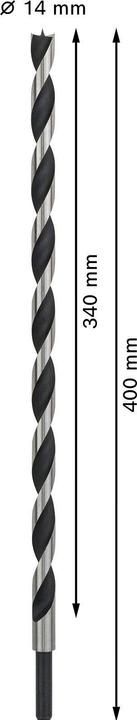 Produktbild Bosch Professional Zubehör PRO Wood Holzspiralbohrer, 14 x 340 x 400 mm (10 mm)