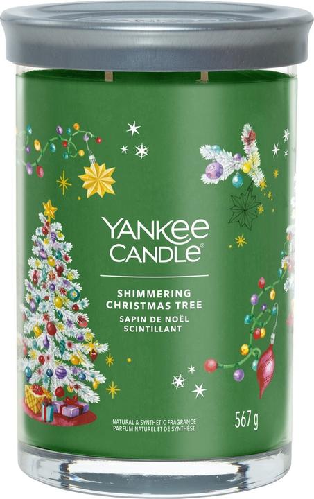 Actual product image Yankee Candle Scented Candle Shimmering Christmas Tree Signature Large Tumbler